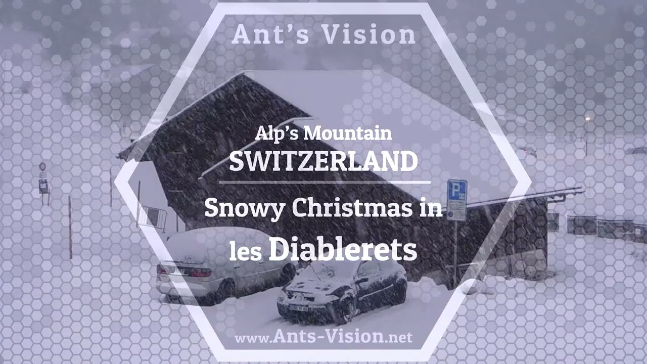 Snowy Journey in VILLARS - GRYON - DIABLERETS: Ski & Snowboard Resort, Swiss Alps - Music Travel #4K