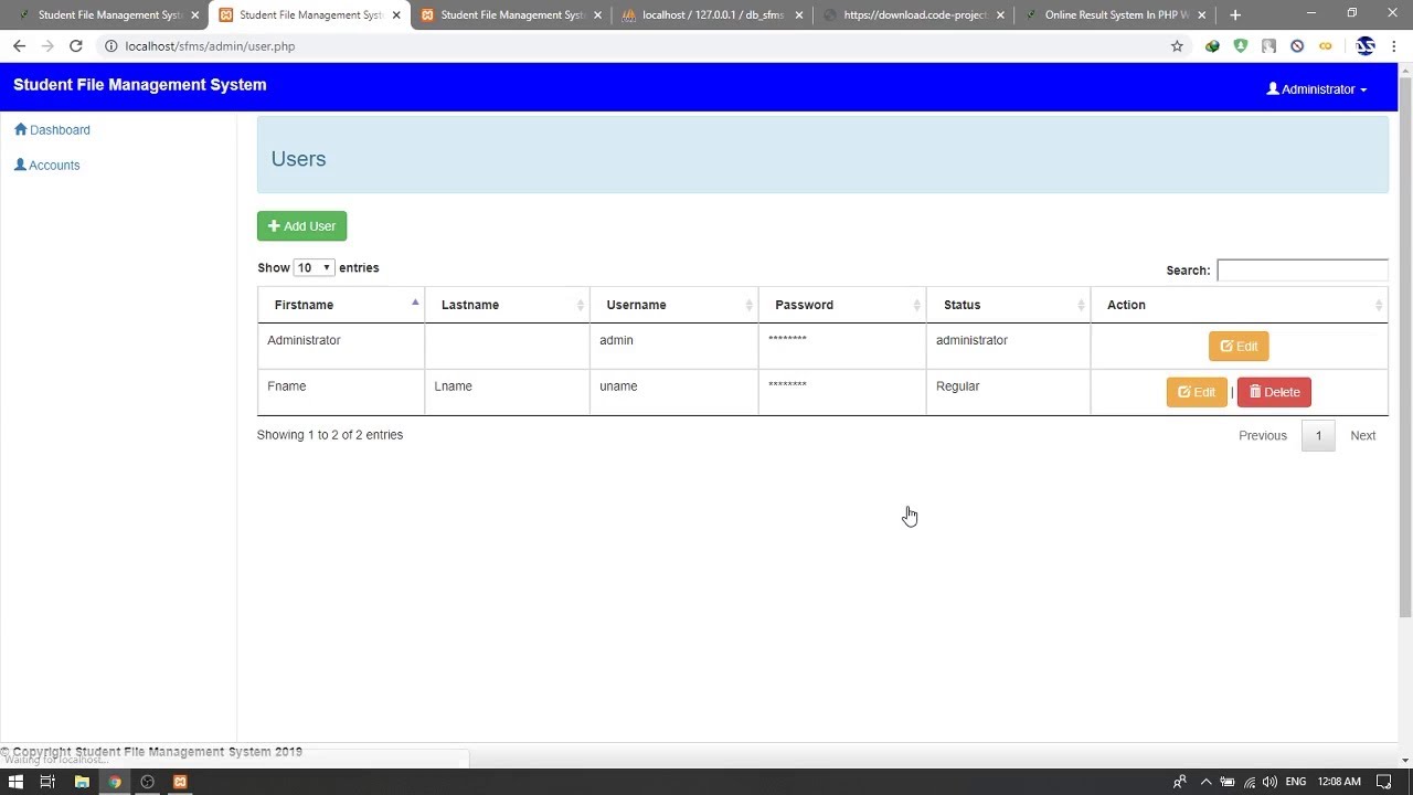 STUDENT FILE MANAGEMENT SYSTEM IN PHP | Source Code & Projects