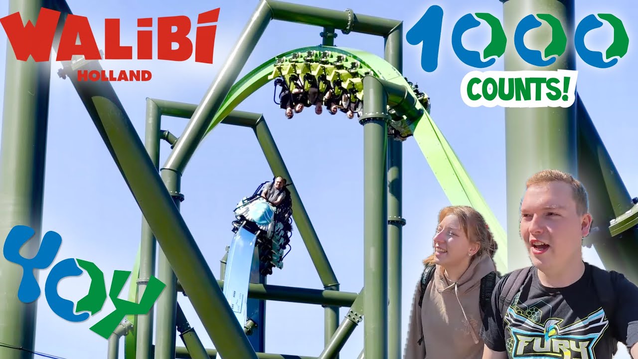 YoY, der ERSTE RMC Raptor Europas wurde meine 1000. Achterbahn! Walibi Holland | Vlog #224