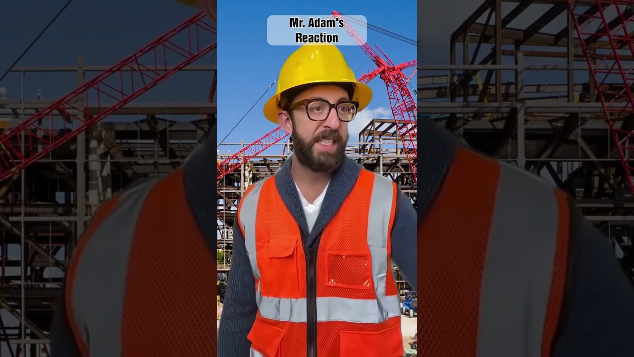 Реакция Mr.Adam 401 #adamrose #строительство #инженерия #рабочие
