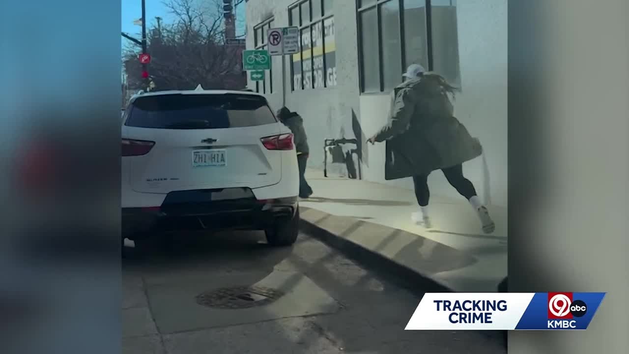 Kansas City woman stops man breaking into car in River Market