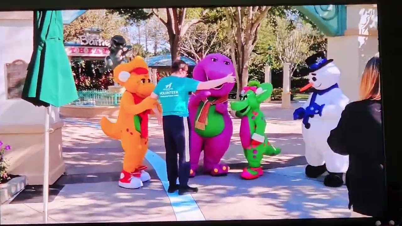 Joel Singing A Classic Song With Barney And Friends At Universal Studios Orlando In June 2019