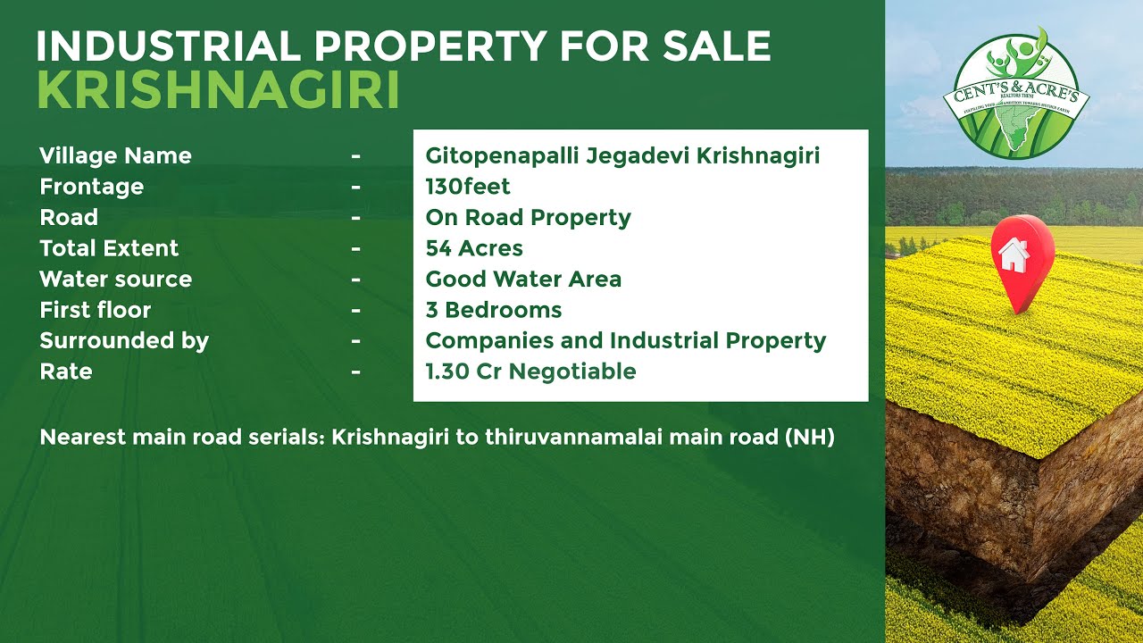 Industrial Property for sale - #krishnagiri