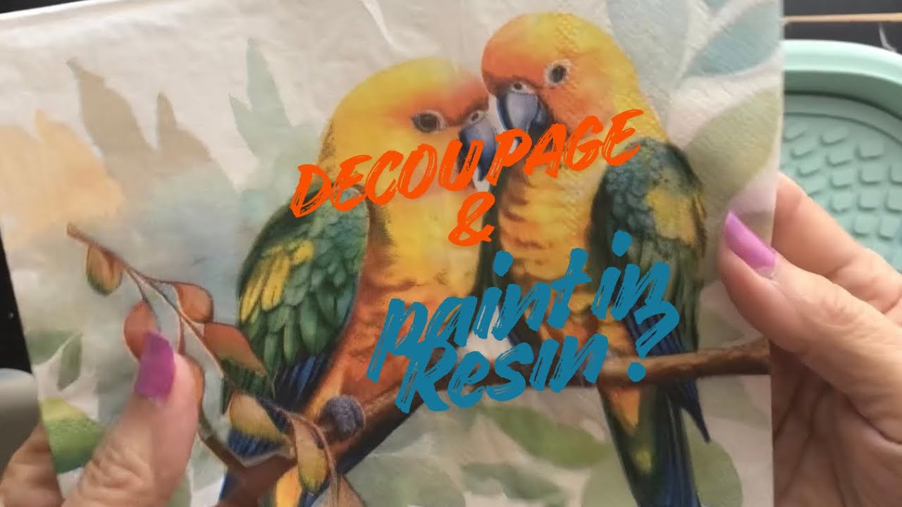 #217 Decoupage and paint in Resin?? #diy #resina #resinart #epoxy @Resiners_Official 