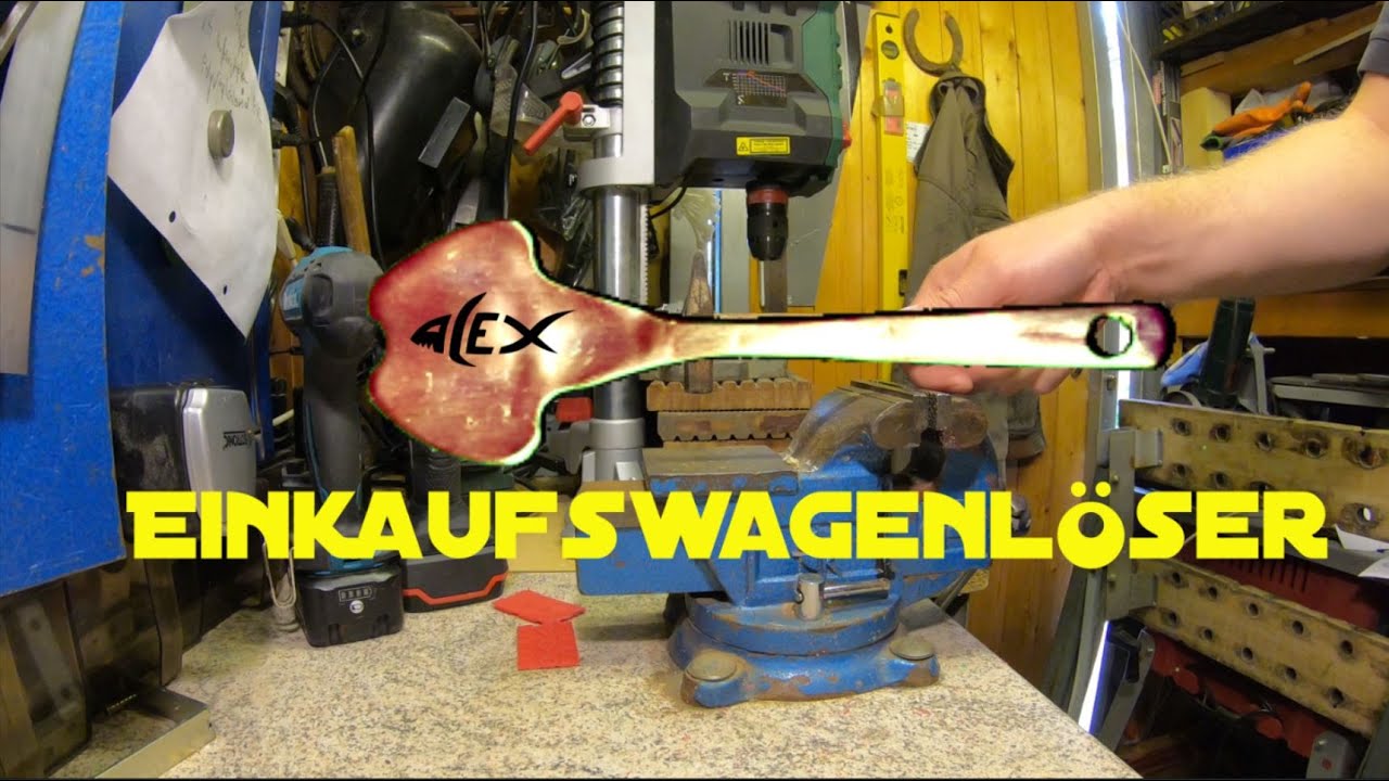 DIY Einkaufswagenlöser, der genialer Schlüsselanhänger entriegelt Einkaufswagen ohne Münze oder Chip