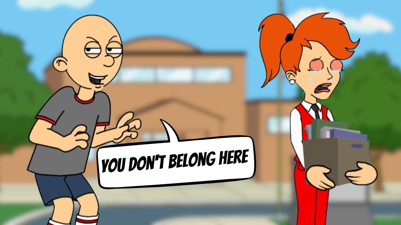 Classic Caillou Makes Ms Martins QUIT  Her Job | GROUNDED