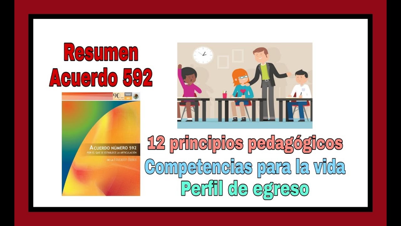 Acuerdo 592 | Plan de Estudios 2011| Competencias para la vida | 12 Principios pedagógicos