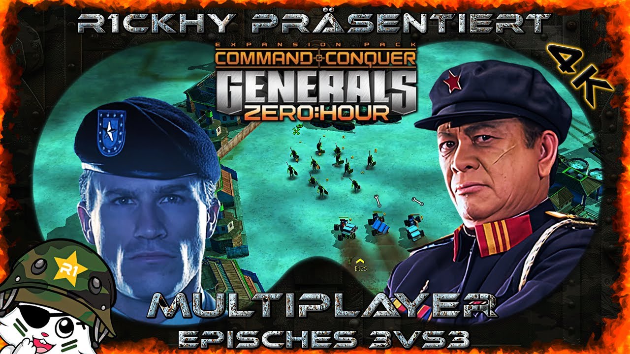 4 Player FFA Multiplayer -Kab VS Mal VS Fbi VS R1 📢 Command & Conquer Generals Zero Hour Deutsch #92
