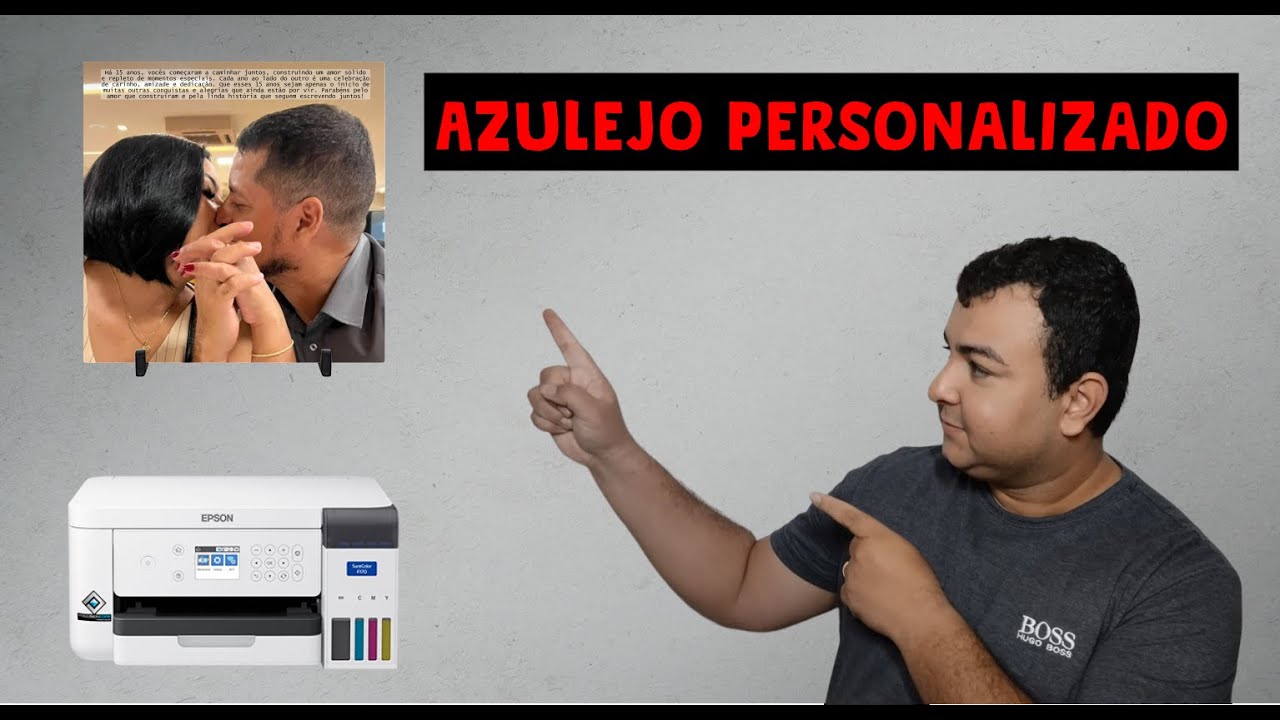 Como fazer azulejo personalizado impressora Epson F170