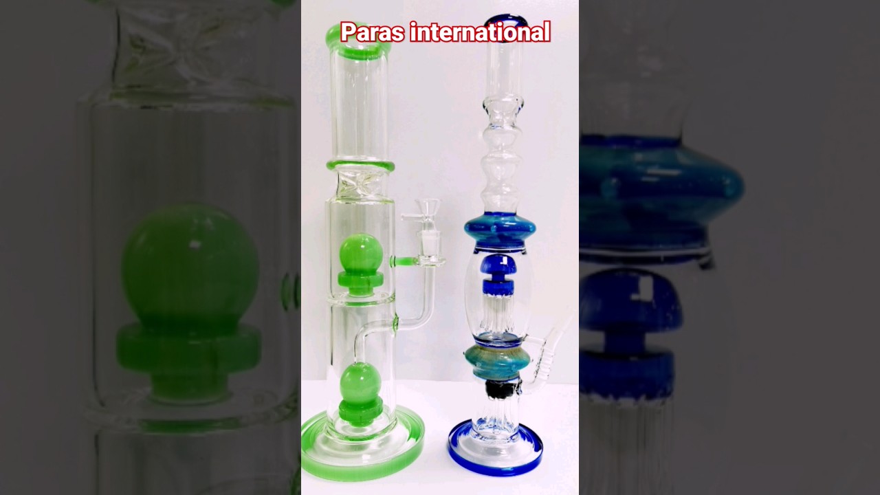 acrylic glass bong//smoking waterpipe//new looking design//we chart 76684 25374 #glasswater #hookah