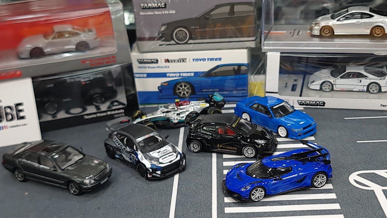 Ver2 TarmacWorks Drop Ep1. PANDEM Yaris TOYO Drift,DC5 Mugen,S13 Blue, Jesko Attack Blue