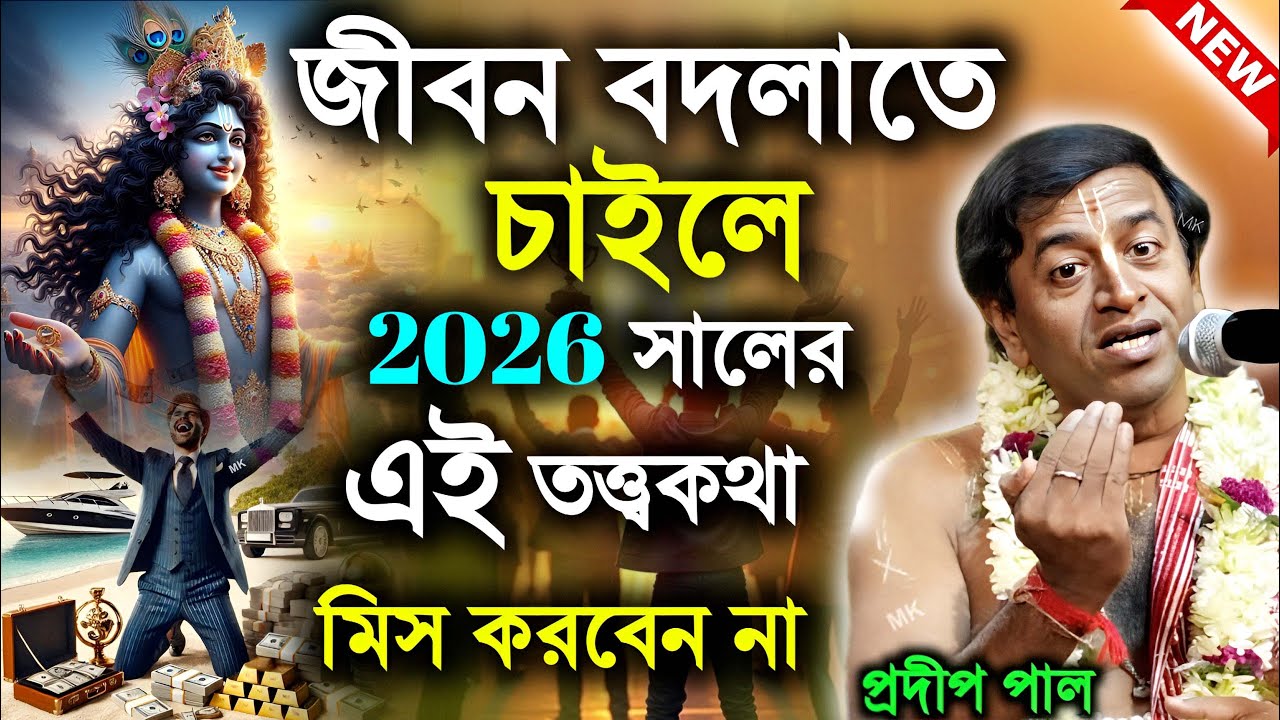 জীবন বদলাতে চাইলে নতুন বছরে এই তত্ত্বকথা গুলি মিস করবেন না ! প্রদীপ পাল ! pradip pal kirtan 2026