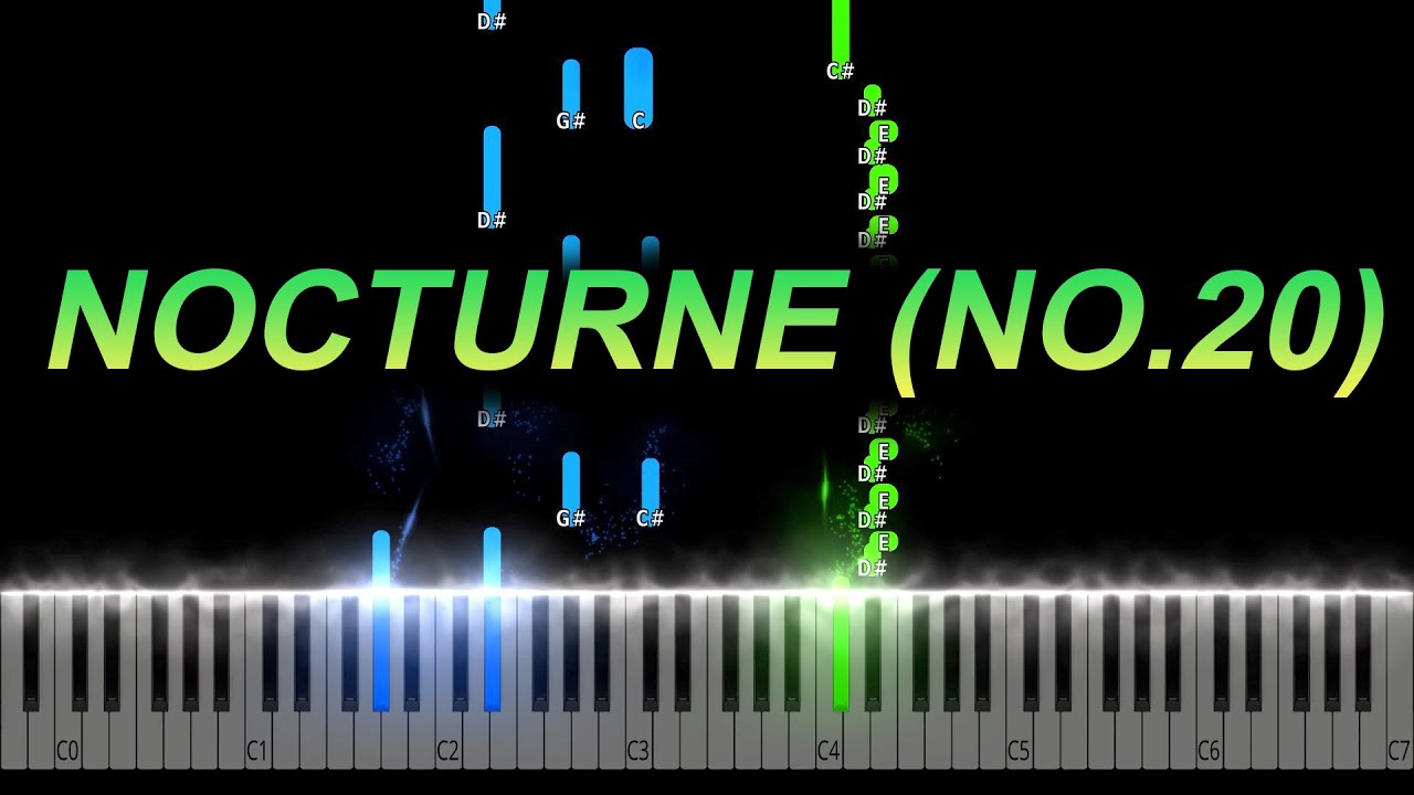 Chopin - Nocturne in C Sharp Minor (No. 20) Piano Tutorial