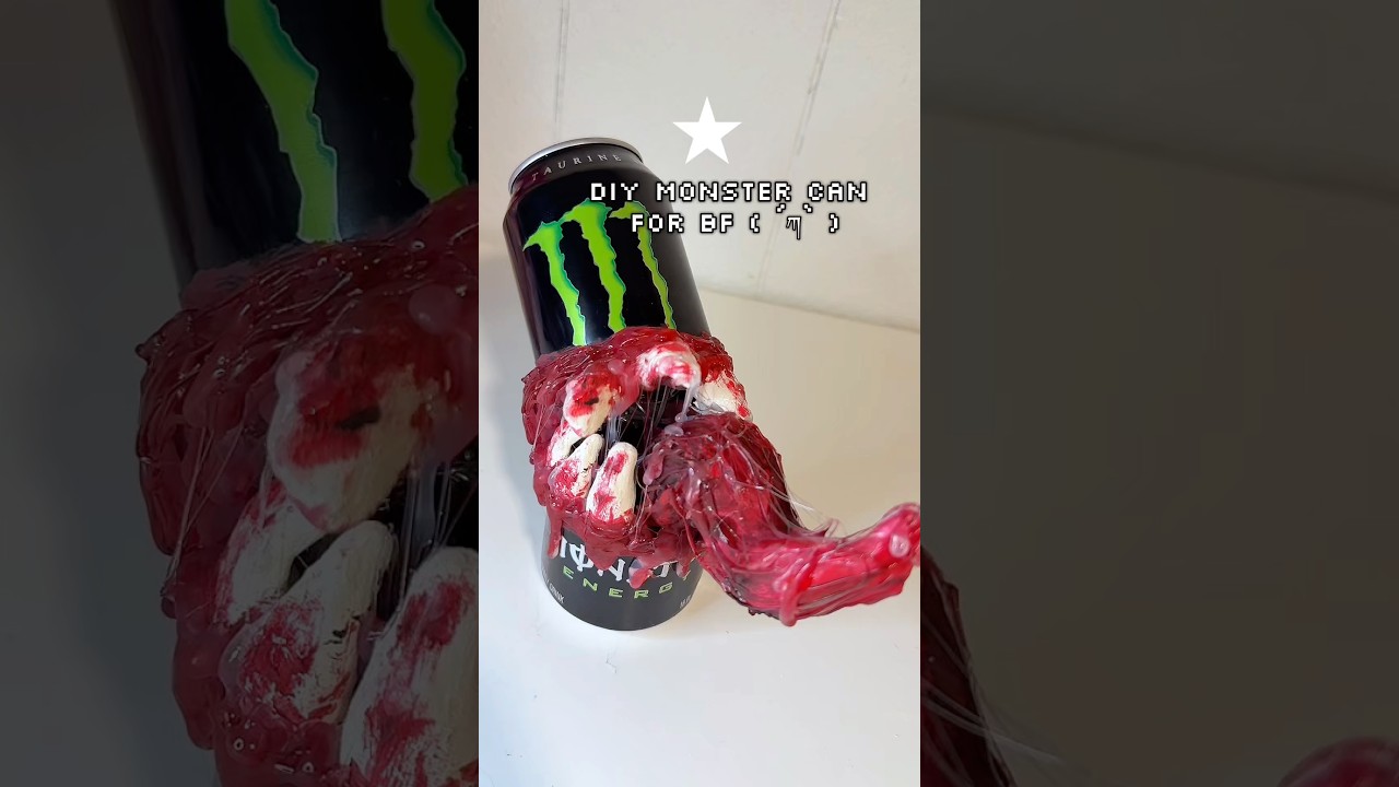 Monster Can Monster DIY #monster #monsterdiy #shorts #altgirl #pinterest #crafts #aesthetic #diy