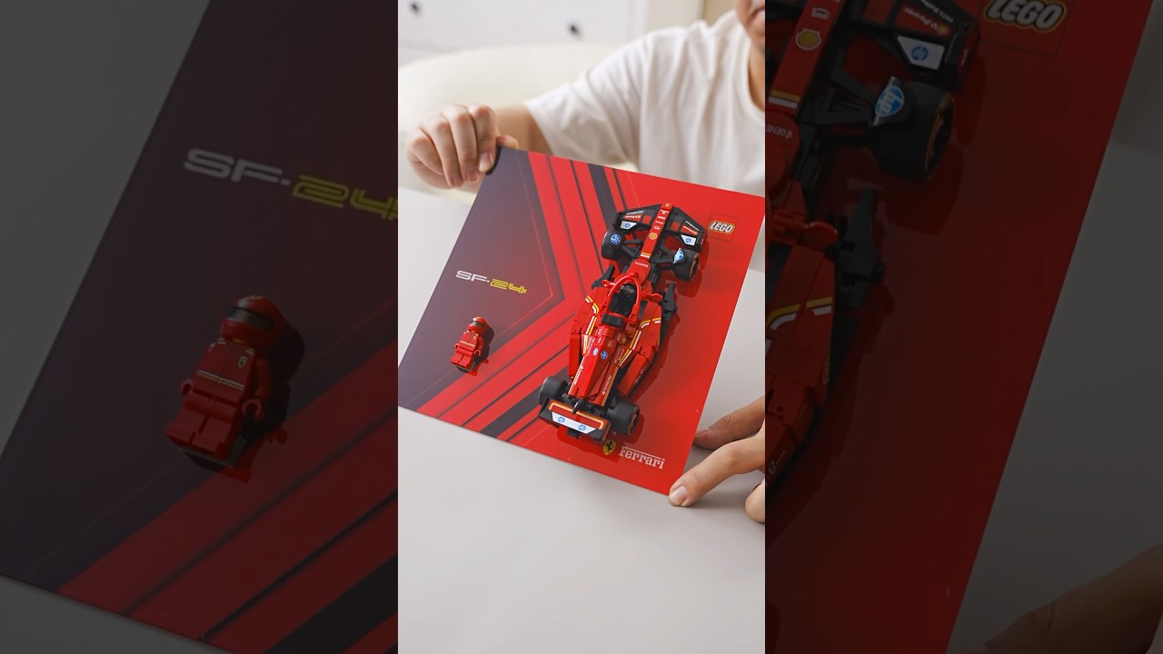 Lego display case for Ferrari SF24 #lego #afol #legocollection #ferrari #f1 #legodisplaycase