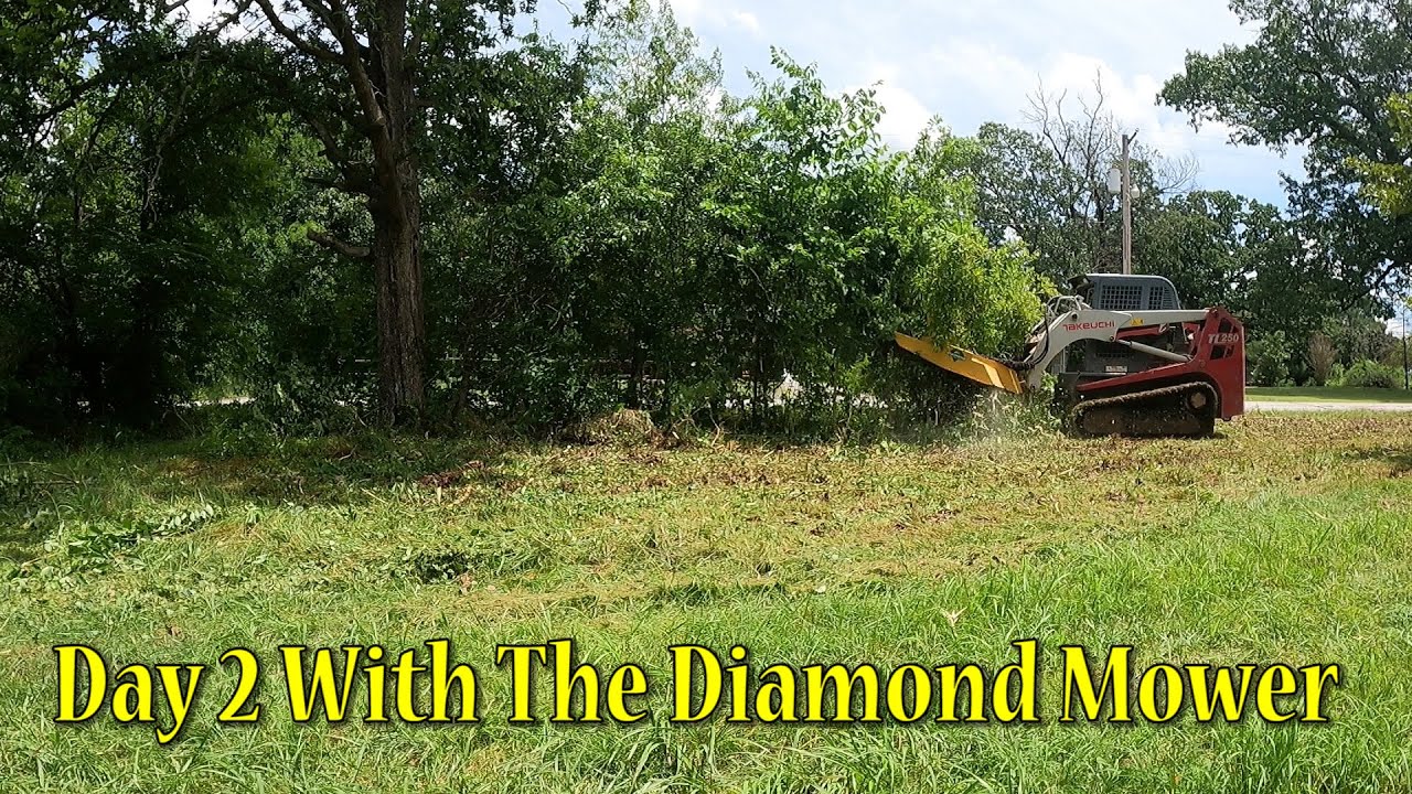 Day 2 With The Diamond Mower, Finishing Up This Two Acre Lot