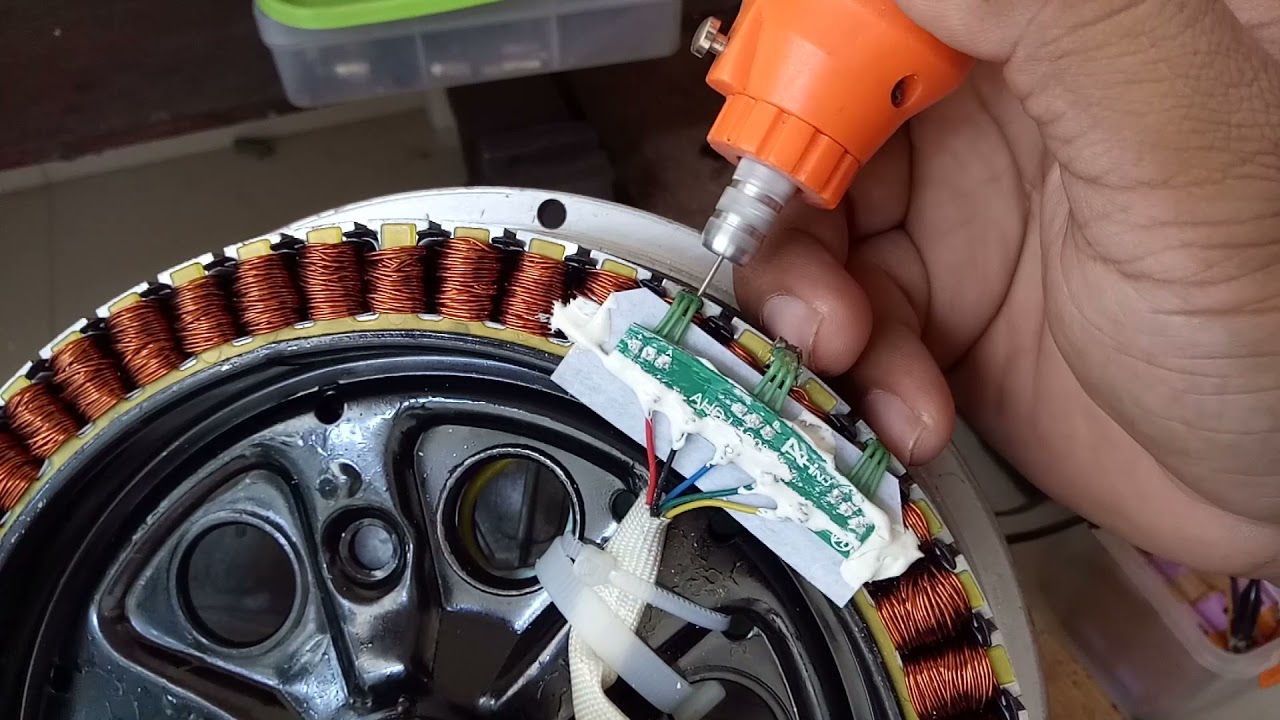 cara memperbaiki hall sensor dinamo BLDC hub motor  servis VLOG