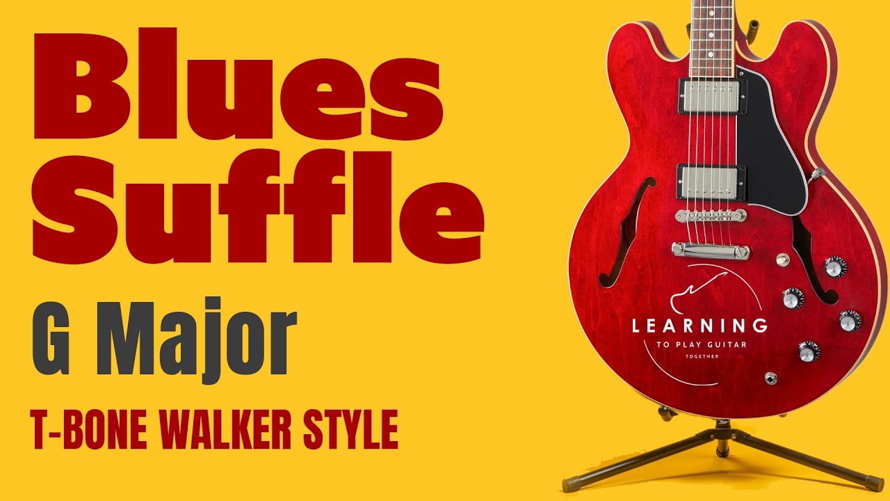 Chicago Blues Shuffle in G (122 BPM) | Swinging Blues Backing Track &ndash; T-Bone Style