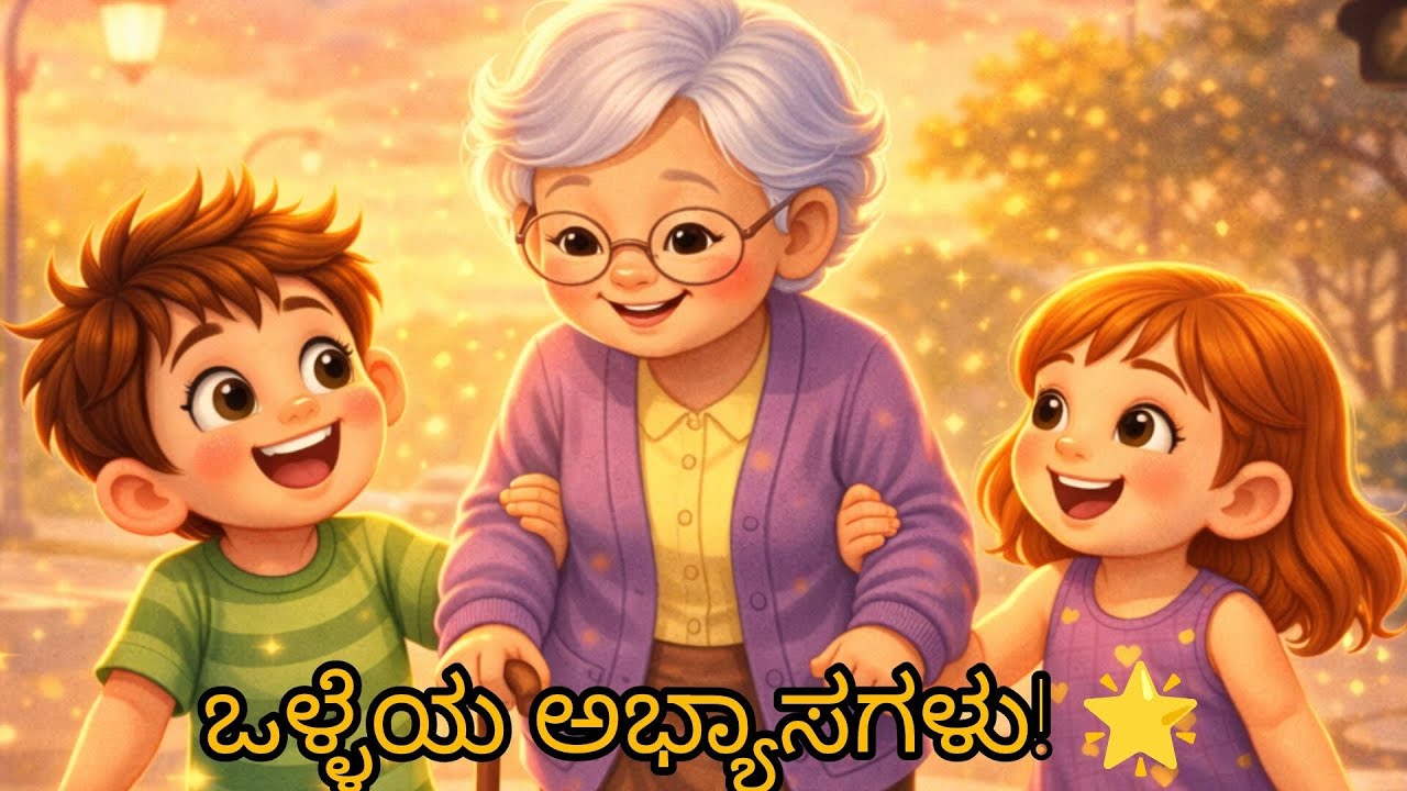ಒಳ್ಳೆಯ ಅಭ್ಯಾಸಗಳ ಹಾಡು 🌟 | Good Habits Song in Kannada | Kannada Kids Rhymes | ಮಕ್ಕಳ ಪದ್ಯ