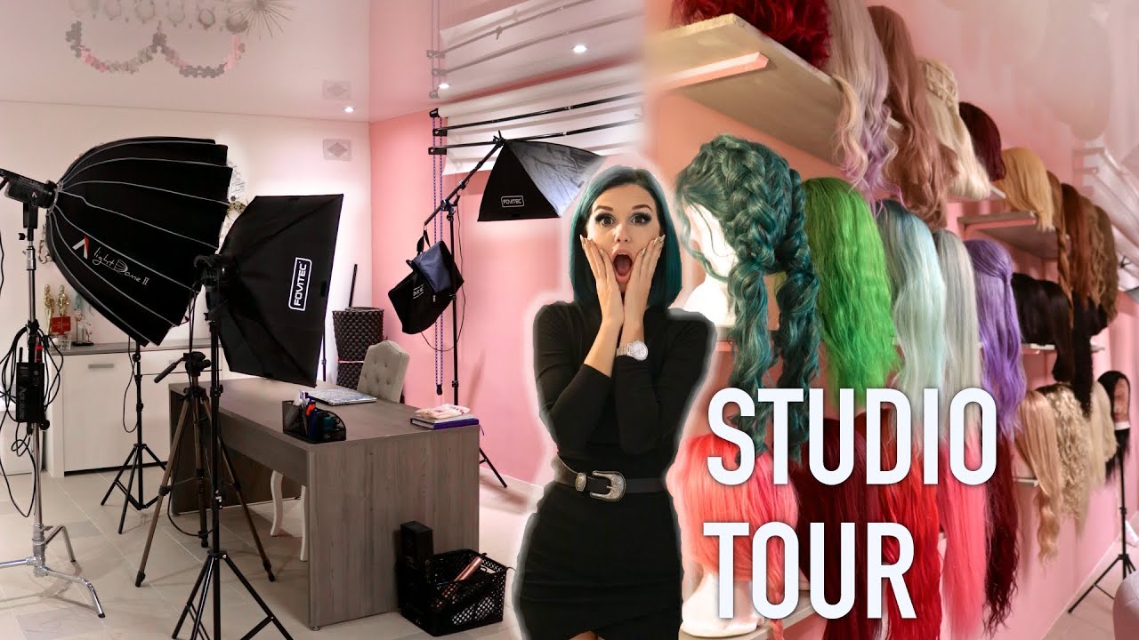 MY STUDIO TOUR! Wig Collection, Filming set Up, Hair Salon