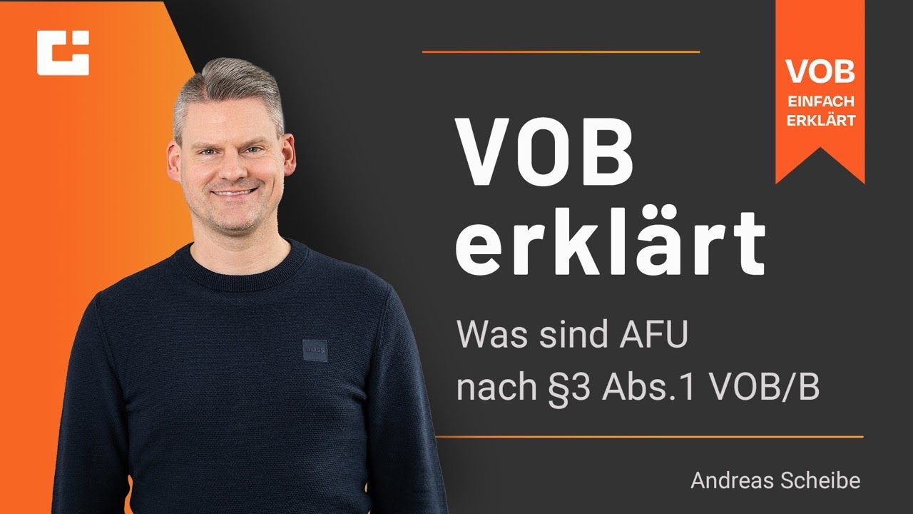 VOB erklärt: 3 Kriterien für Ausführungsunterlagen nach §3 Abs 1 VOB/B