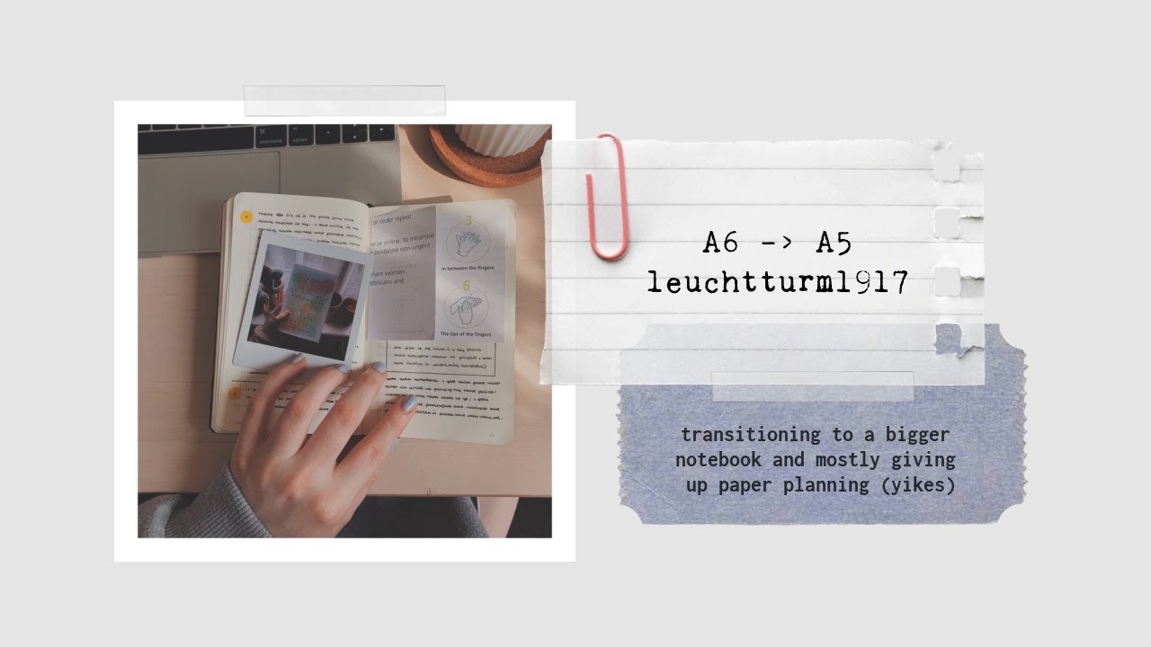 switching from an a6 notebook to an a5 (rip) ✸