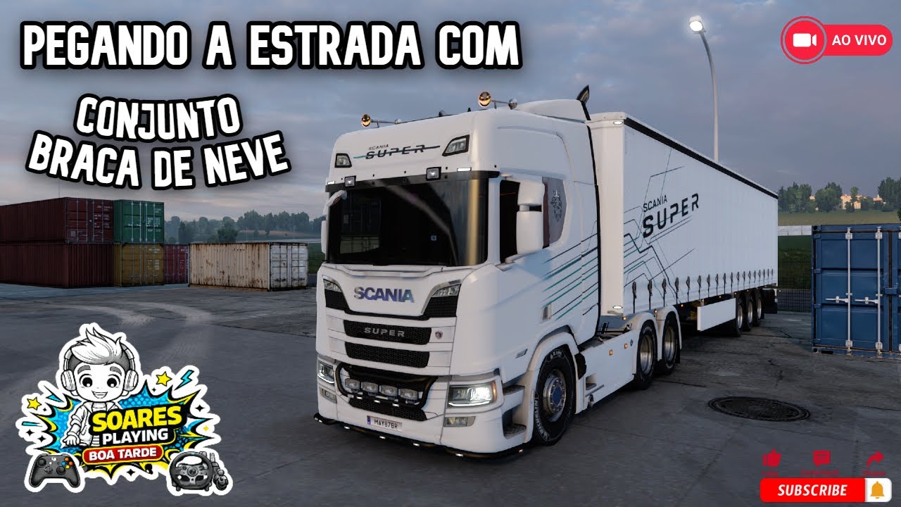 ETS 2 1.57 🔴 PEGANDO A ESTRADA COM O CONJUNTO BRANCA DE NEVE | AO VIVO