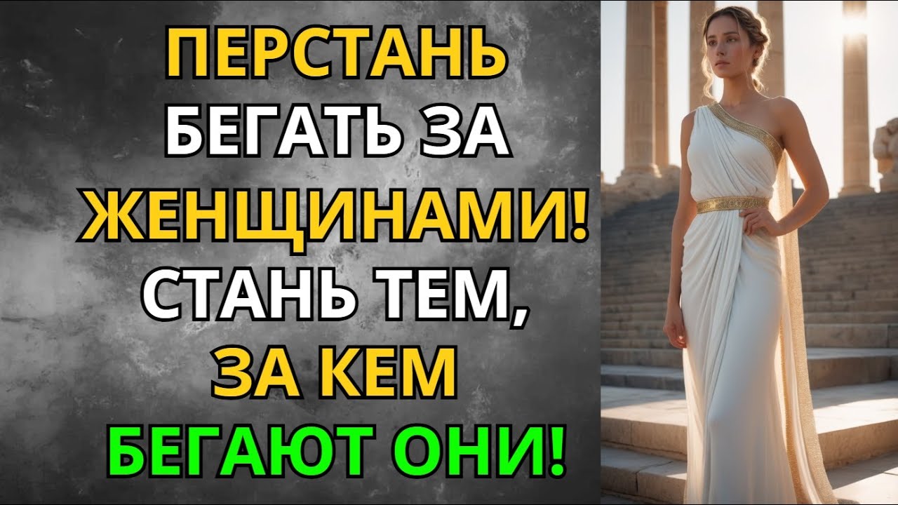Перестань бегать за женщинами — стань мужчиной, за которым бегут! | Стоицизм | Мудрость Сильного