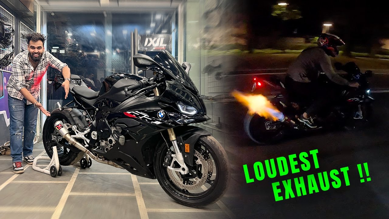 LOUD EXHAUST Lag Gya Apni BMW S1000RR Me 😳🔥!!! 2LAKH ka Kharcha