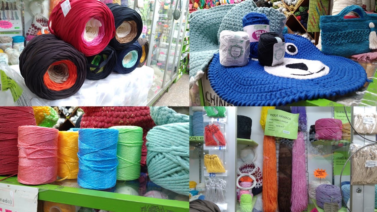 Visita a Hilos San Ángel todo para macramé y crochet y más, primer año de Buen Fin 2024
