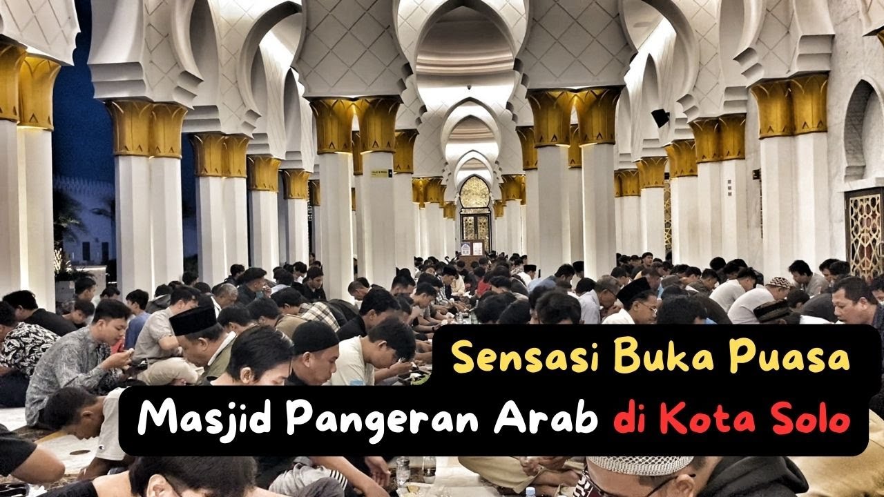 Masjid Sheikh Zayed dan Rp3 Miliar Takjil Buka Puasa