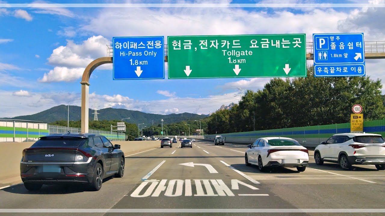 수도권제1순환고속도로 주행영상 | 4K Highway Driving Ambience 2024 | DRIVE KOREA 백색소음 ASMR