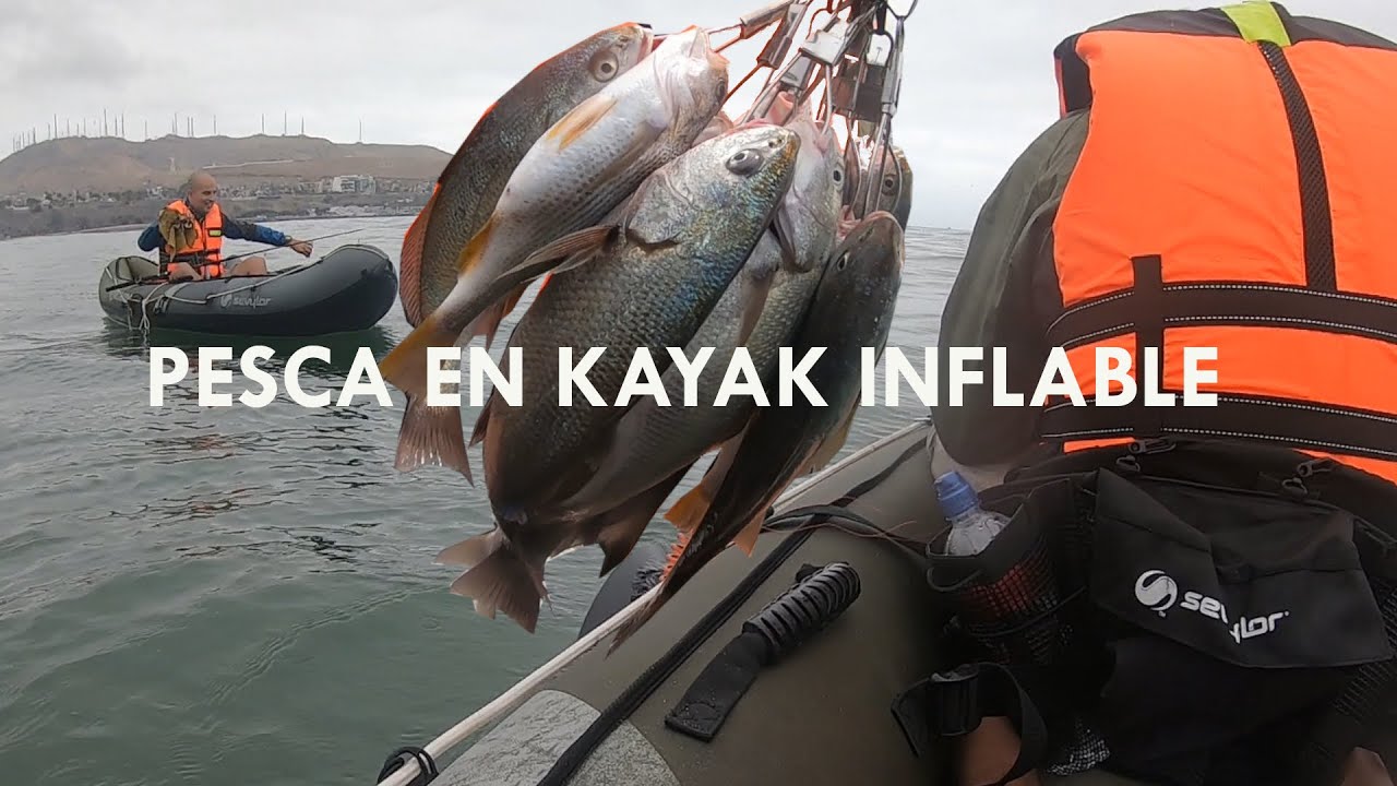 MIRA CUANTO FACILITA LA #pesca UN #kayak #inflable