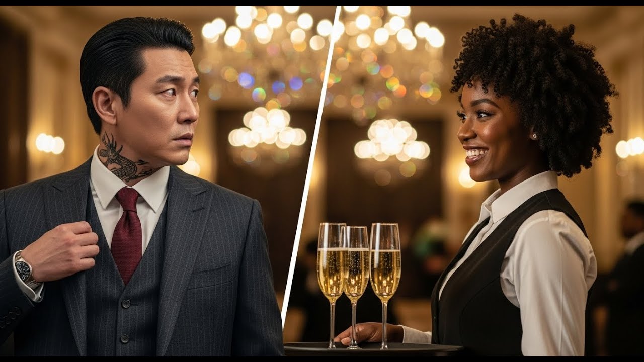Korean Mafia Boss Walked Past Beautiful Models, But Froze When A Black Waitress Smiled