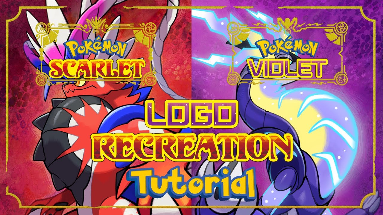 How to make Pok&eacute;mon Scarlet/Violet Logo! (TUTORIAL)