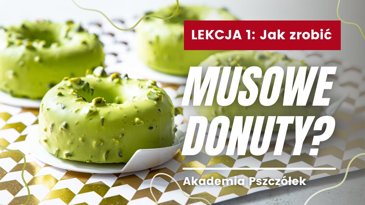Jak zrobić musowe DONUTY? 😍 Pistacjowe monoporcje krok po kroku, zobacz jakie to proste!