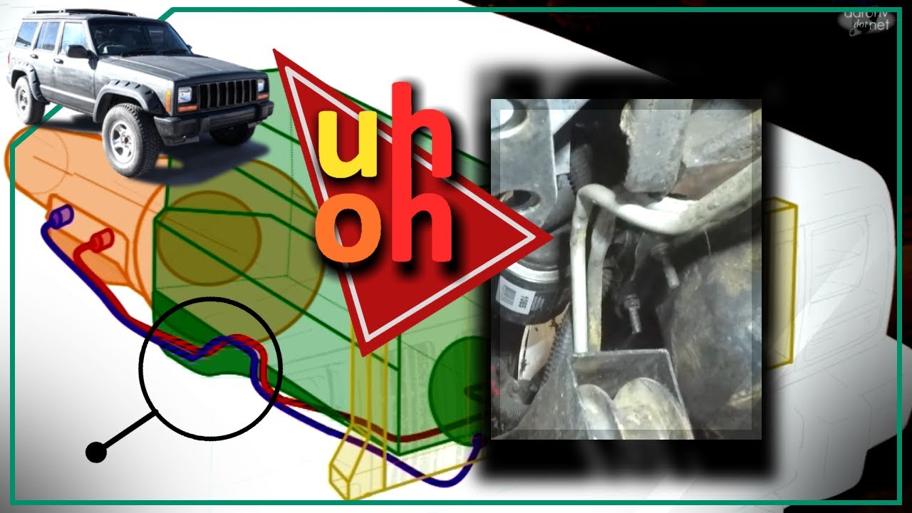 projectXJ: 97-01 Jeep XJ AW4 transmission cooler lines full OE repair, the right (wrong?) way