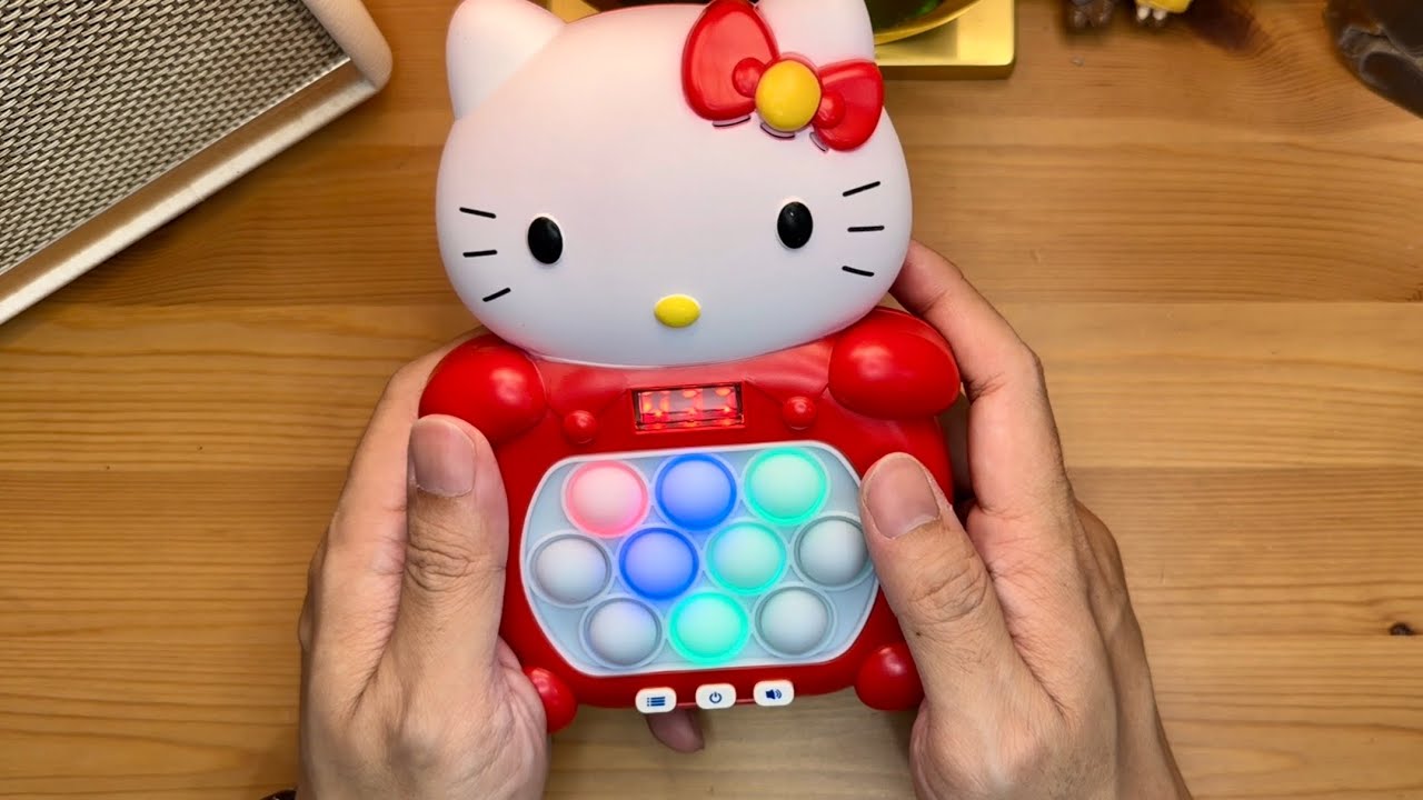 Pop it machine Game Hello kitty Toys satisfying unboxing asmr.anson