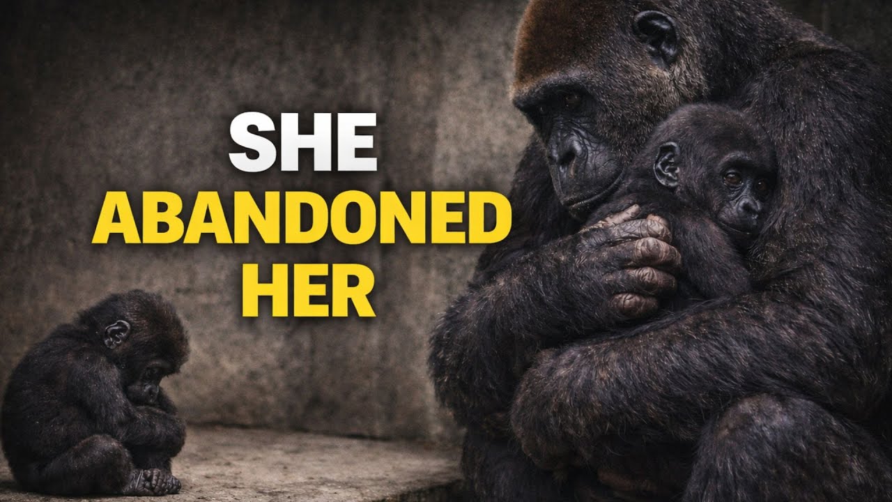 Baby Gorilla Was Left To Die… Until Her Twin Brother Stepped In