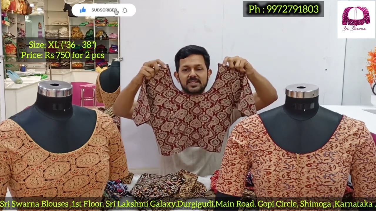 Kalamkaari Stretchable Blouse  Available in L & XL Sizes with Ultimate Prints @ Offer Price||Limited