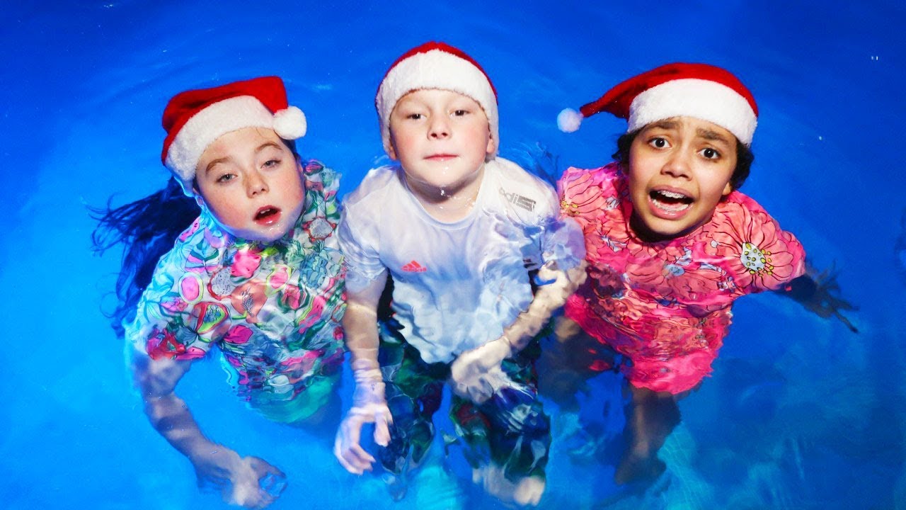 FREEZING COLD SWIMMING POOL!!