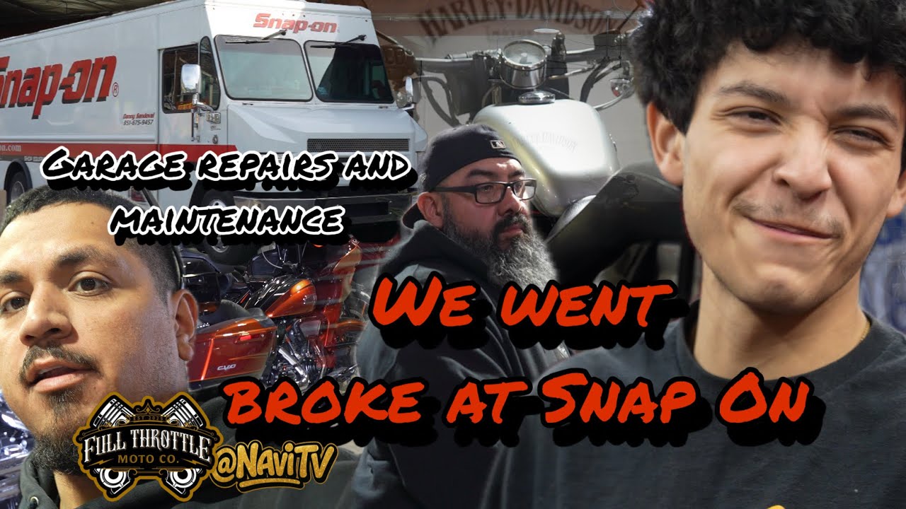 “THE SNAP-ON TRUCK GOT US 💸”| Full Throttle Moto Garage Wrenching on Harley’s 
