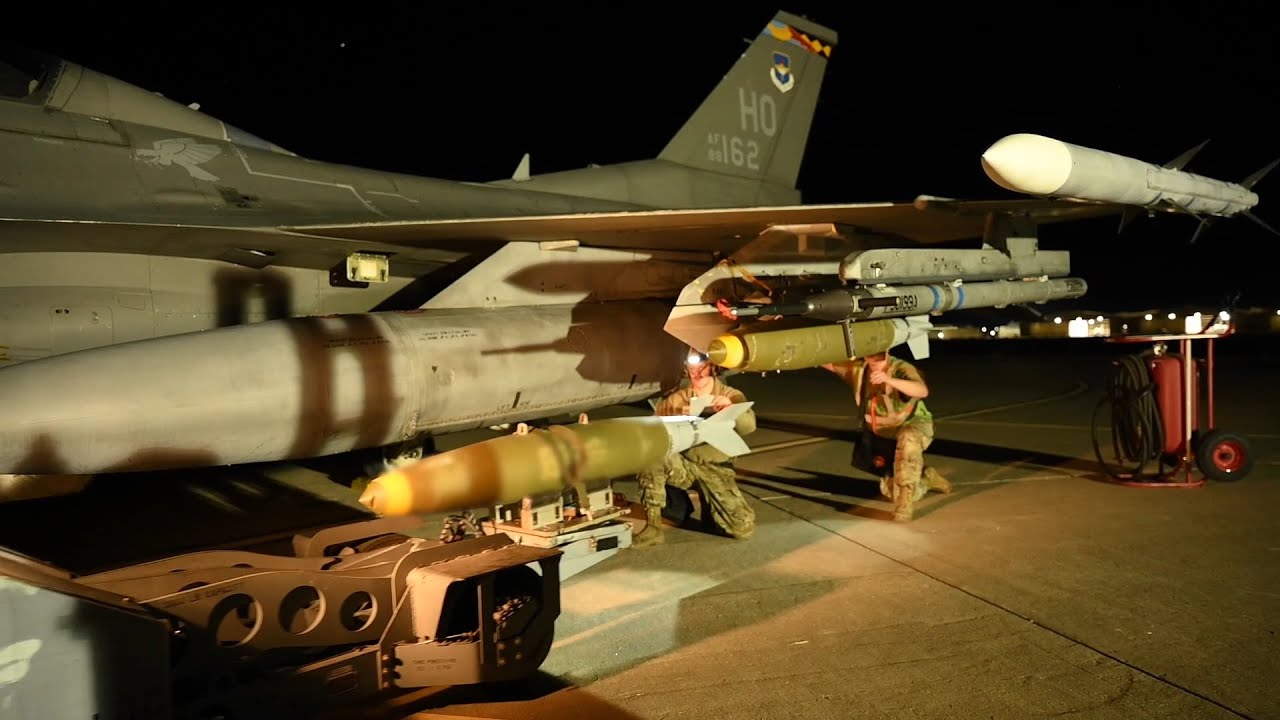 LOADOUT - See How Airmen Load Live Weapons onto F-16 Fighting Falcons