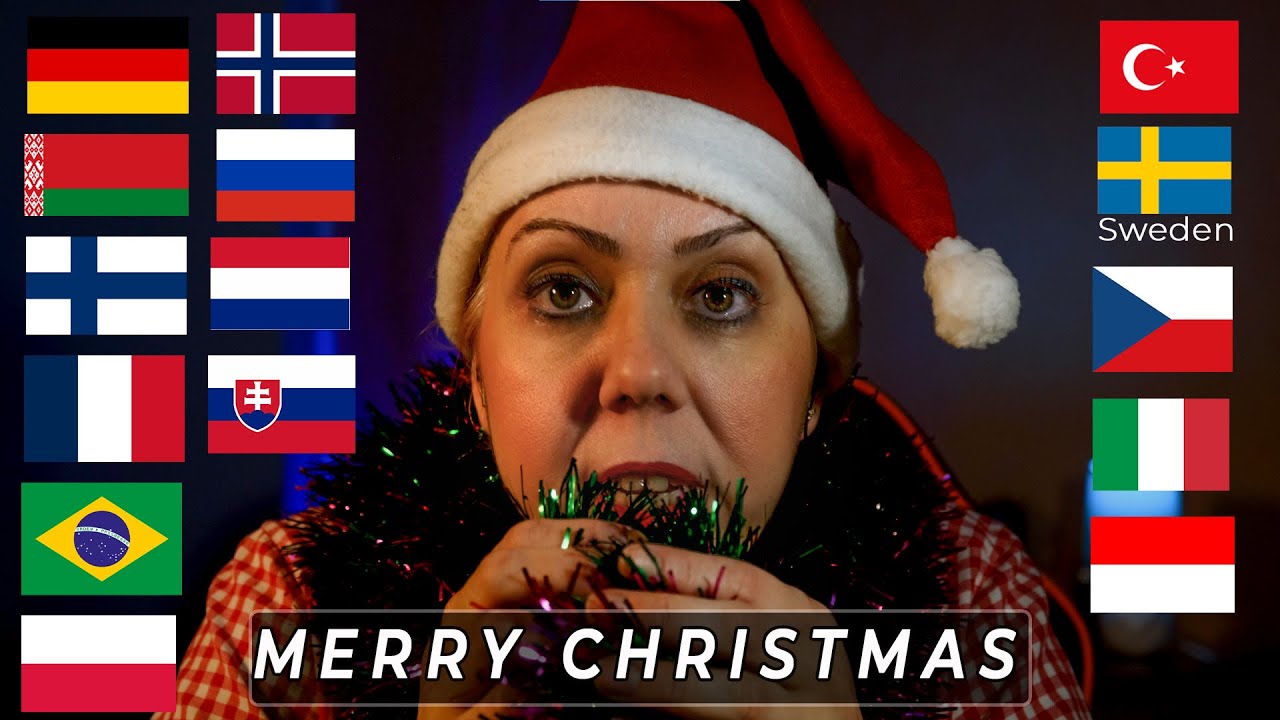 ASMR Language: Multilingual Merry Christmas Whispered Relaxation