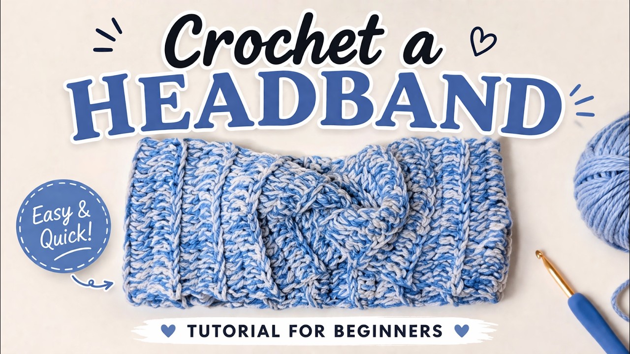 ✨Crochet a Headband – Easy Tutorial for complete Beginners!✨
