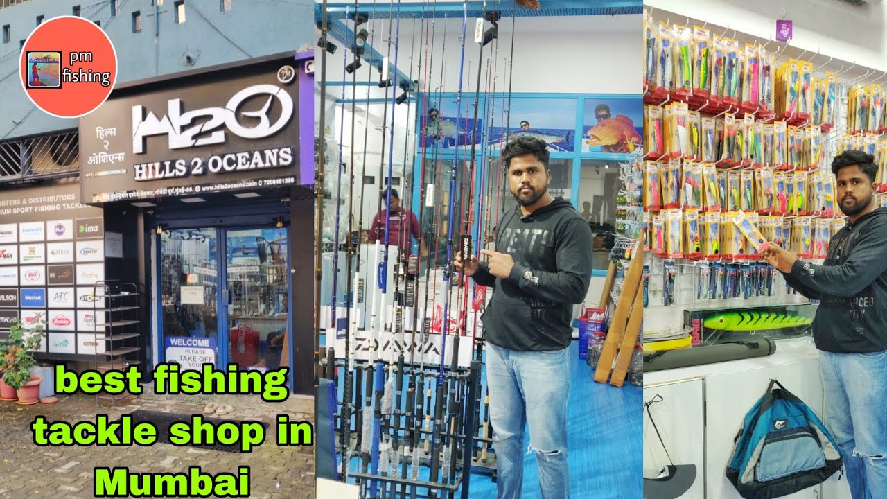 🎣रॉड फिशिंगसाठी लागणारे सर्व वस्तू आता एकाच शॉप मध्ये || best fishing 🎣 tackle shop in mumbai/ H2O