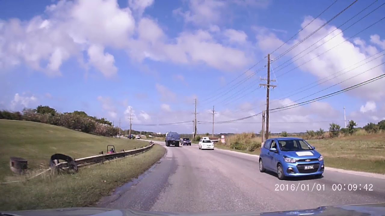Driving in Barbados - Warrens to North end of island (Dec 2017)