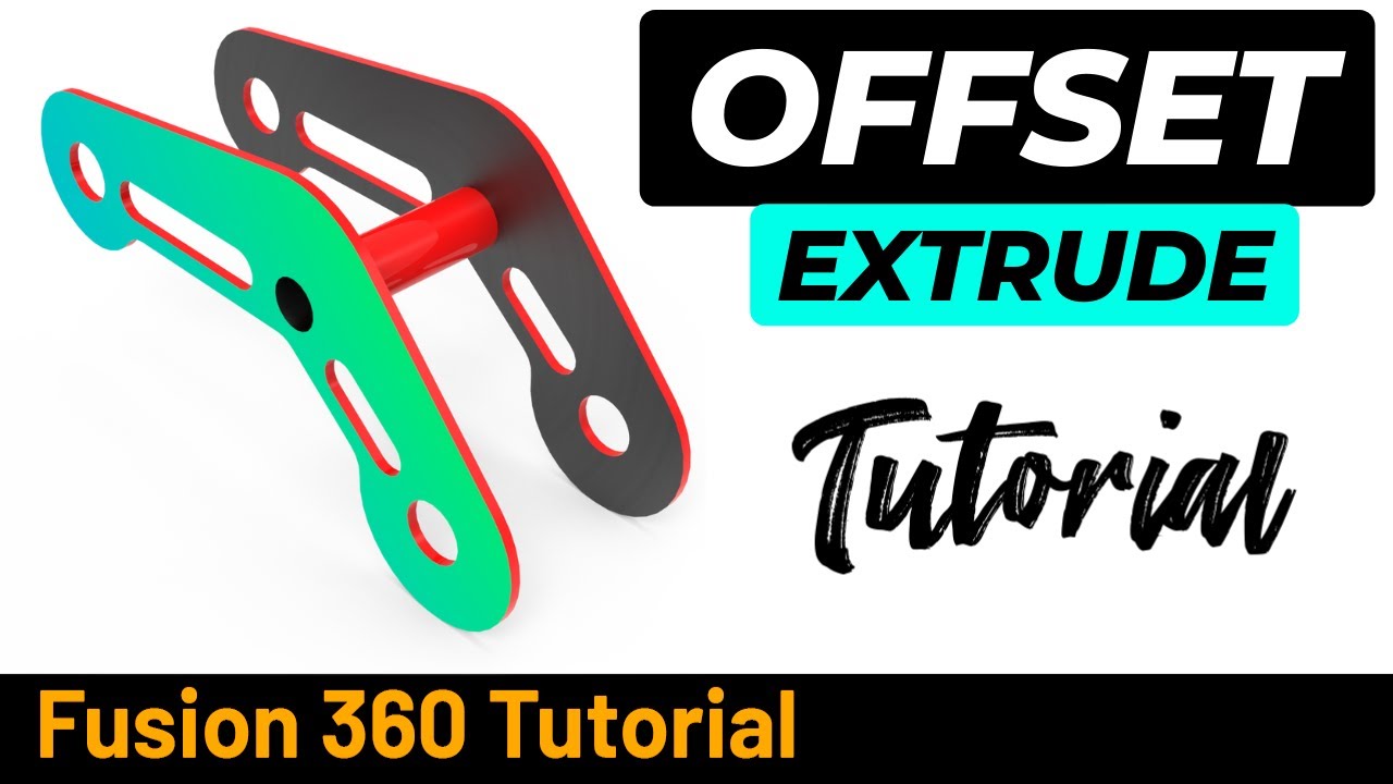 Fusion 360 Surface Tutorial 269 - Offset Extrrude and Mirror