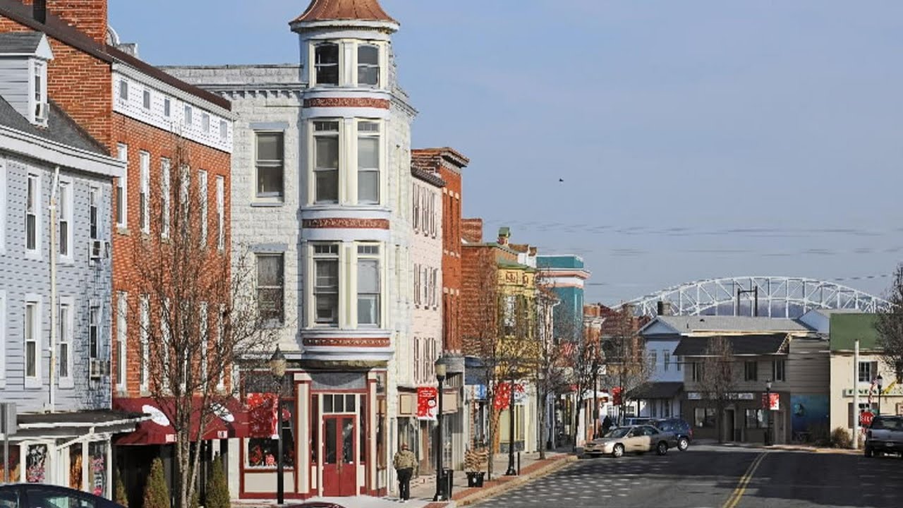 Driving Downtown - Havre de Grace 4K - Maryland USA