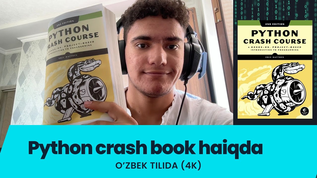 Python crash book Haqida O'zbek tilida (4K)
